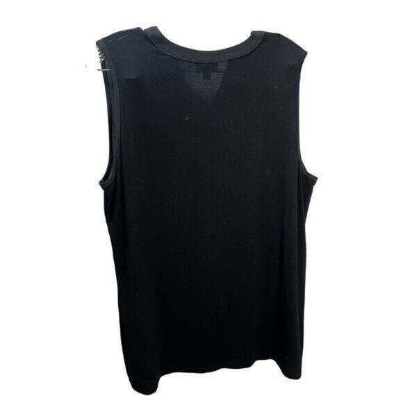 New‎ AVENUE Sleeveless Pleated V-Neck Blouse Size 14/16 - Picture 2 of 4